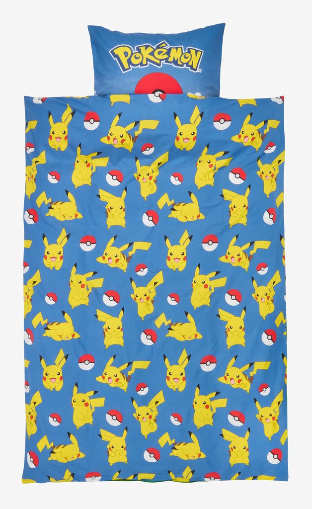 Posteljnina POKEMON 140x200 modra