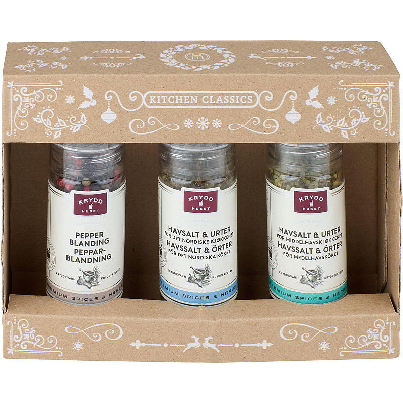 Set regalo Lea 174 g Trio gourmet con macinino