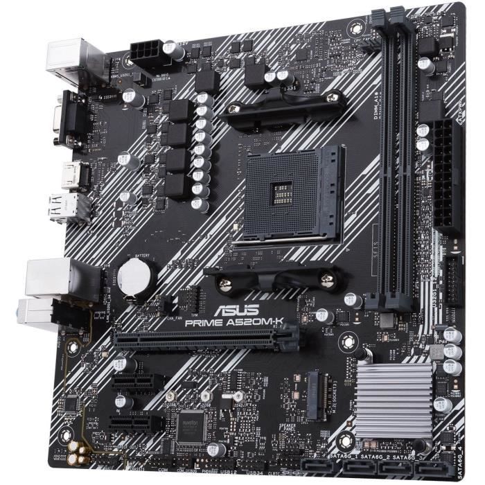 Motherboard - ASUS - PRIME A520M-K - AMD A520 - AM4 micro ATX socket