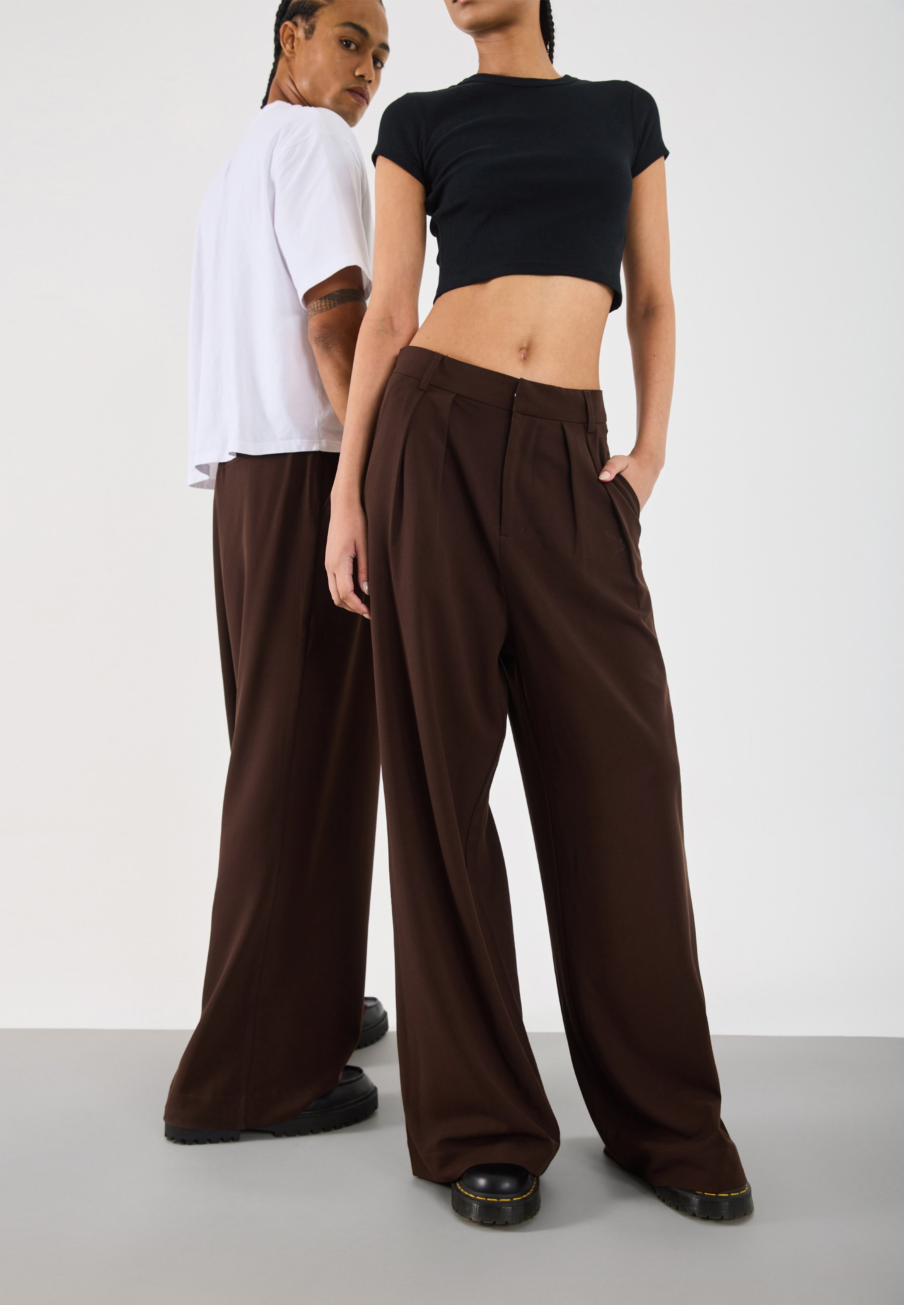 YOURTURN UNISEX - Broek - chocolade