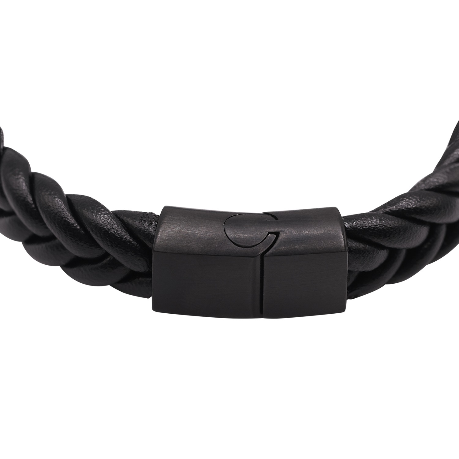 Heideman Bracelet en cuir Jakob noir
