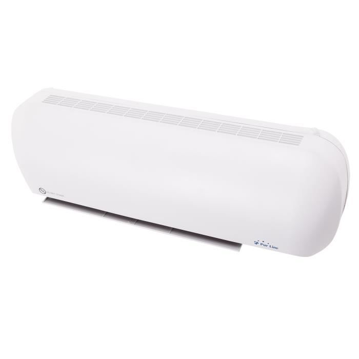 Potente calefactor cerámico de pared de 2000 vatios con mando a distancia.