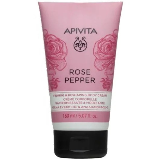 APIVITA Creme corporal Apivita com pimenta rosa 150 ml firmador e modelador