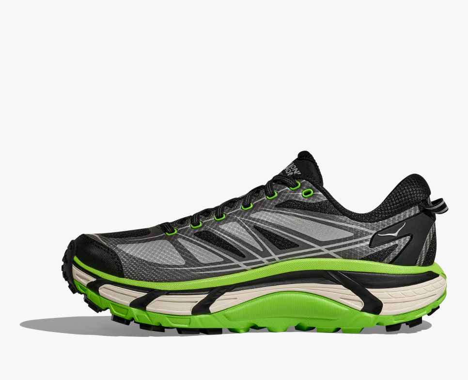 HOKA Mafate Speed 2 Preto / Verde Elétrico