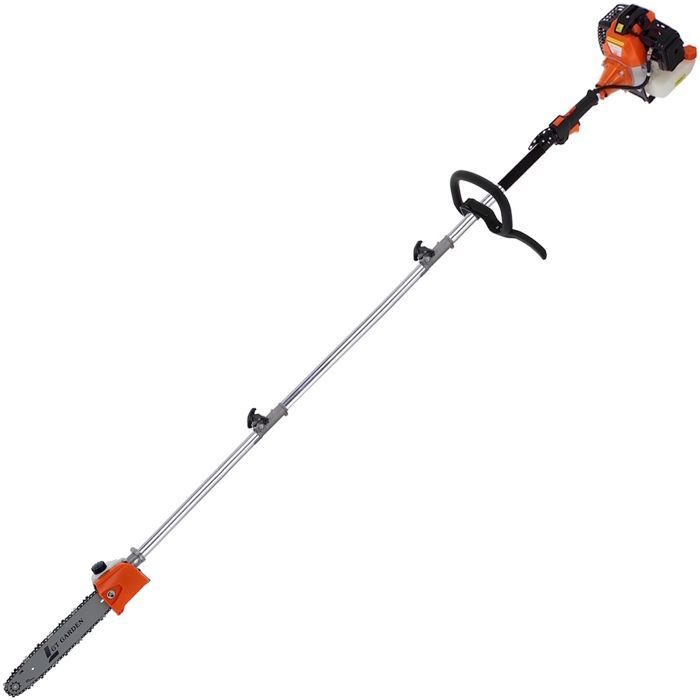 GT GARDEN - Élagueuse thermique sur perche, 52 cm3, 3 CV, longueur 3.15 mètres
