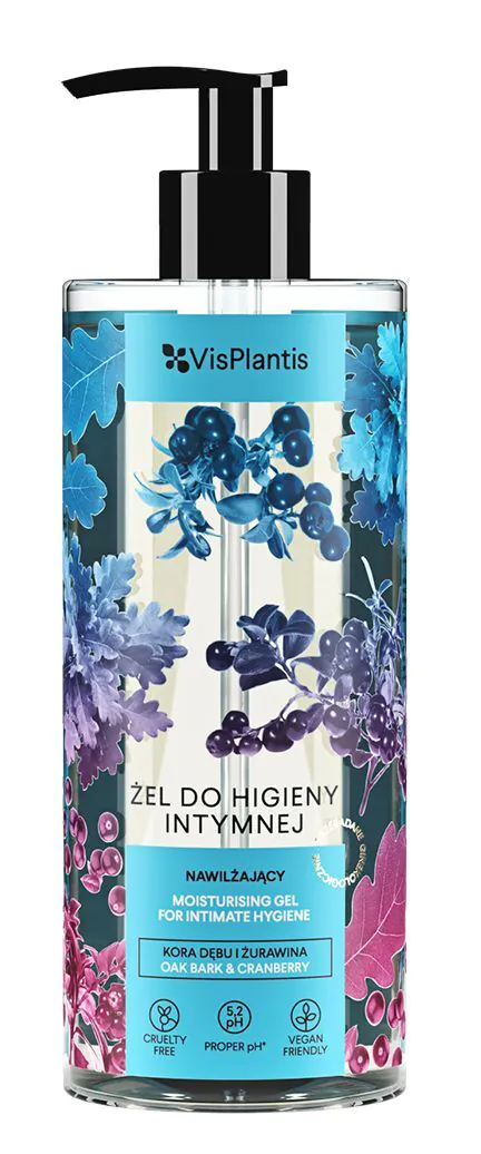 Vis Plantis Żel do Higieny Intymnej Kora Dębu i Żurawina