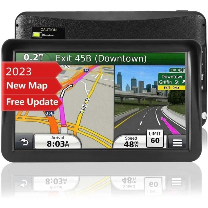 Navigazione GPS per auto, camion, aletta parasole, 256 MB + 8 GB, con schermo touch, mappe dell'Europa e display da 9 pollici.