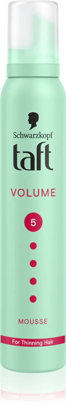 Mousse capilar Schwarzkopf Taft Volume para cabelos fracos e com queda.