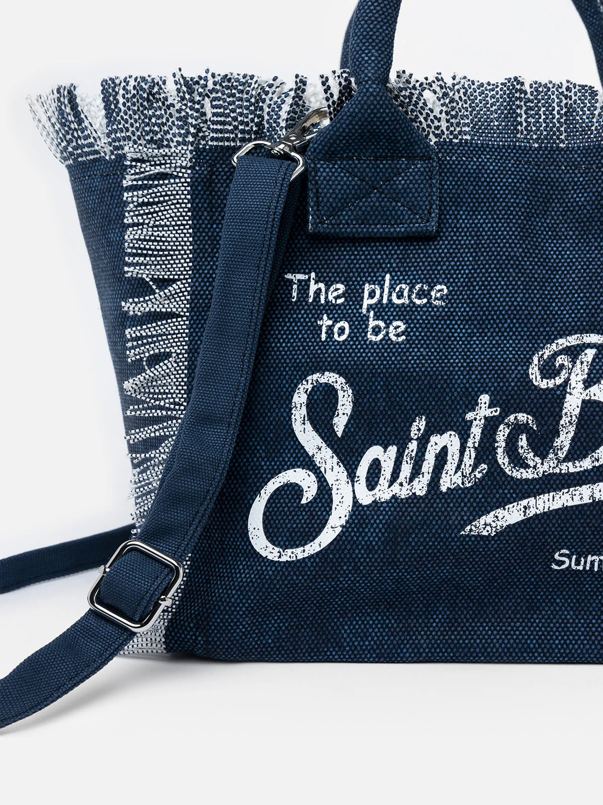 Colette-Tasche aus indigoblauem Baumwoll-Canvas