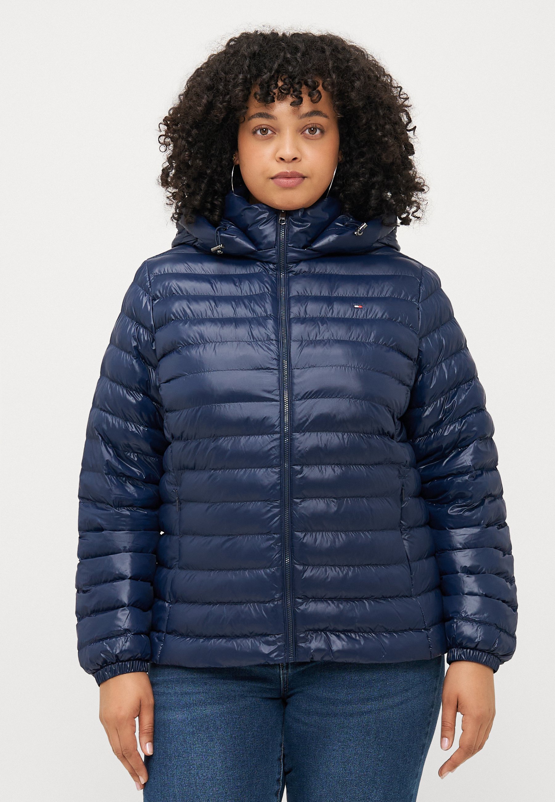 TOMMY HILFIGER CURVE SLIM JACKET - Lehká bunda - black
