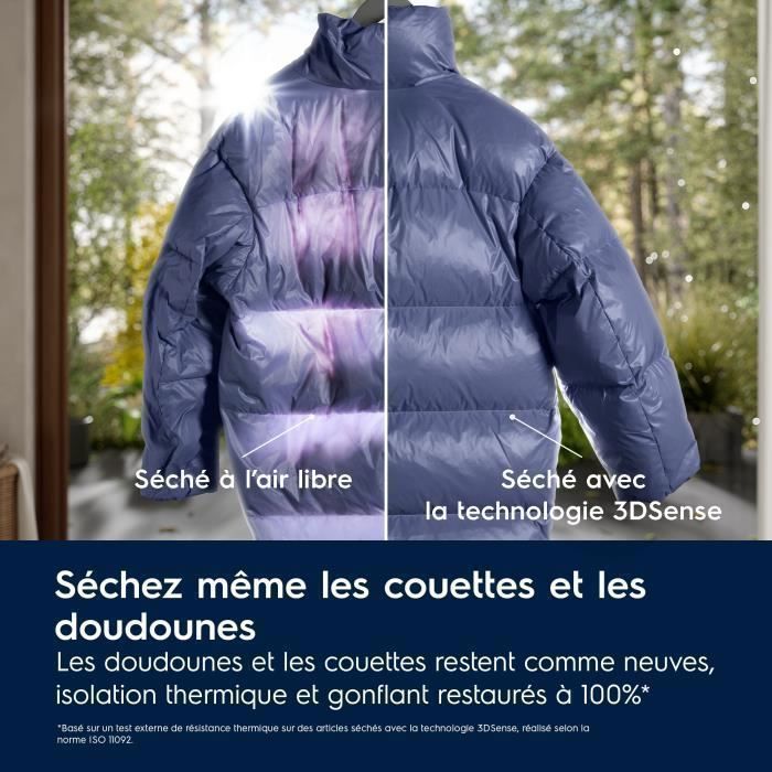 Secadora con bomba de calor Electrolux de 9 kg – Conectada e inteligente – Tecnología de escaneo textil 3DSense – YW8HI393DC