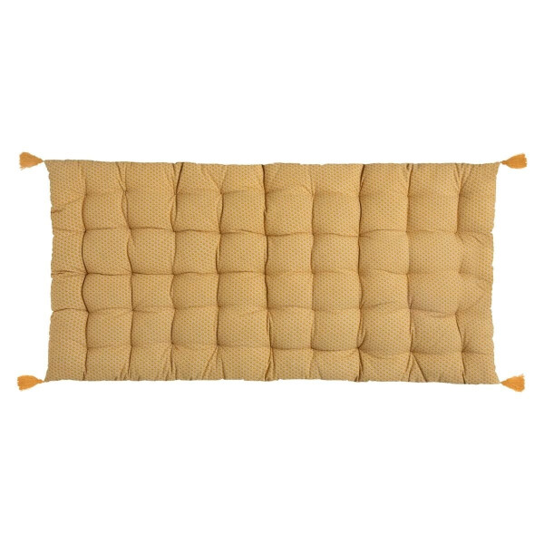 PODUSZKA PODŁOGOWA Otto 60x120cm ŻÓŁTA styl boho z frędzlami