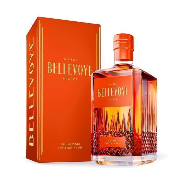 BELLEVOYE Orange - Triple Malt Whisky - Whisky francese Bellevoye - 40% Alcol - Origine: 100% Francia - 70 cl