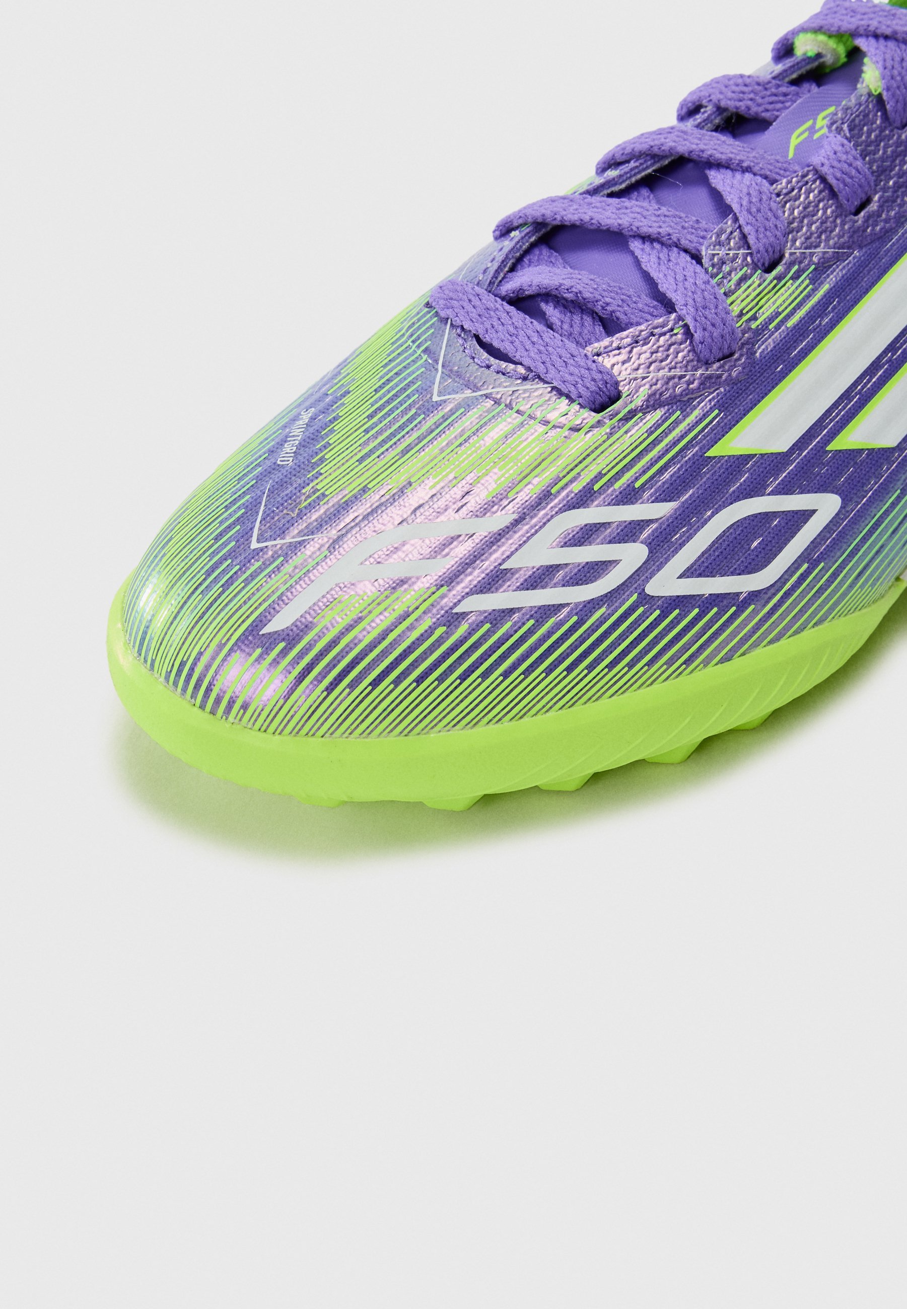 adidas Performance F50 LEAGUE UNISEX - Turf voetbalschoenen - paars/wit/helder citroengeel