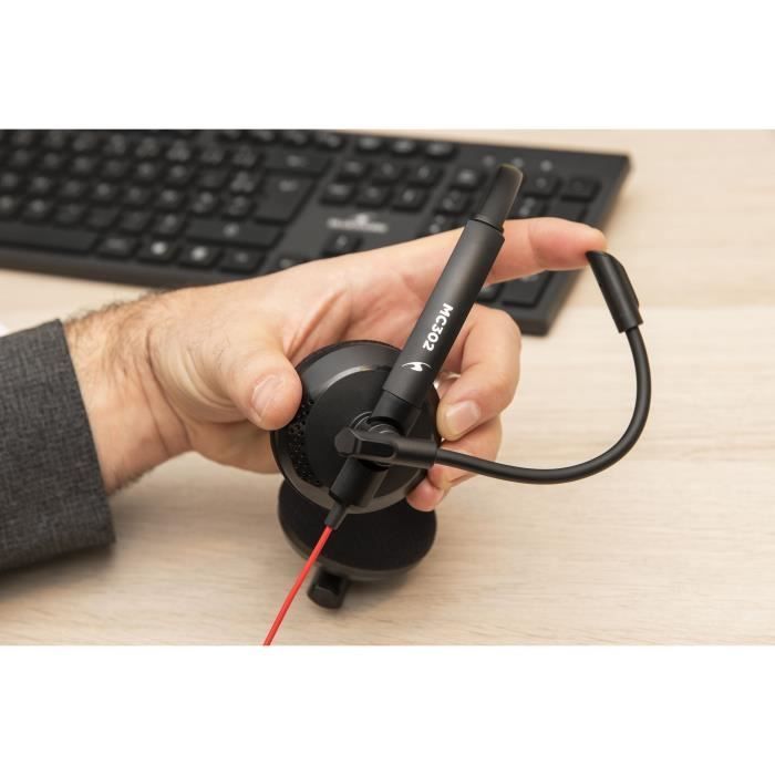 Casque-Micro - BLUESTORK - MC302 - Windows, Mac, Smartphone, Tablet, Console ( PS4, Switch, XBOX) - Telelavoro Home Office