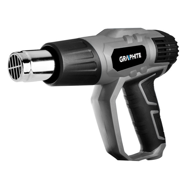 Opalarka 2000W, 3 biegi 350°C/550°C dysze walizka GRAPHITE