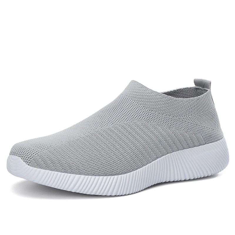 Scarpe basse da donna taglie forti 43, sneakers con plateau in mesh traspirante, scarpe casual morbide da donna, scarpe basse in maglia da donna
