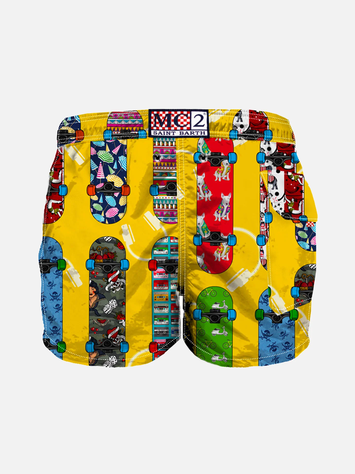 Zwempak voor jongens met skateboardprint