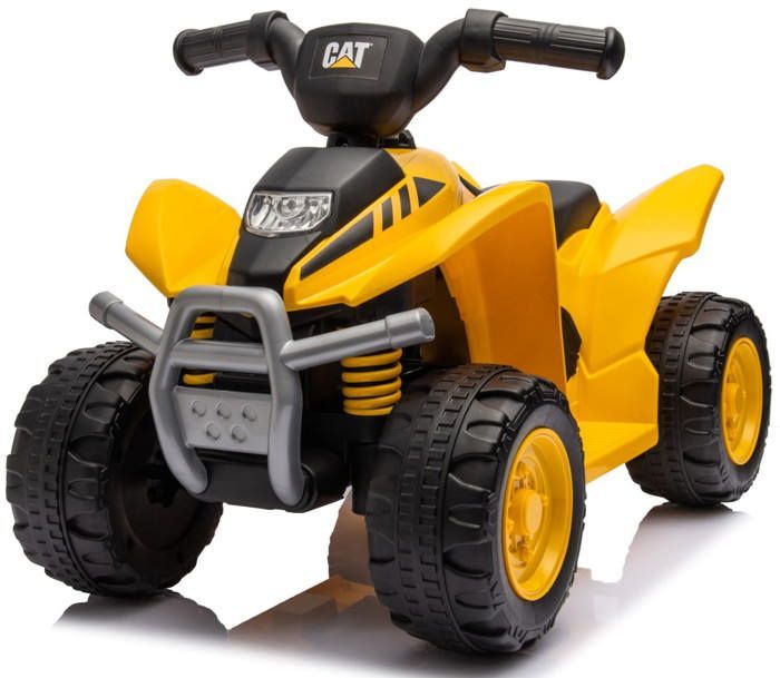 CAT TRX Quad Electric Ride-On Car for Children - 18 to 36 Months - 6V 4.5Ah - LED Light - Sound Signal - Yellow