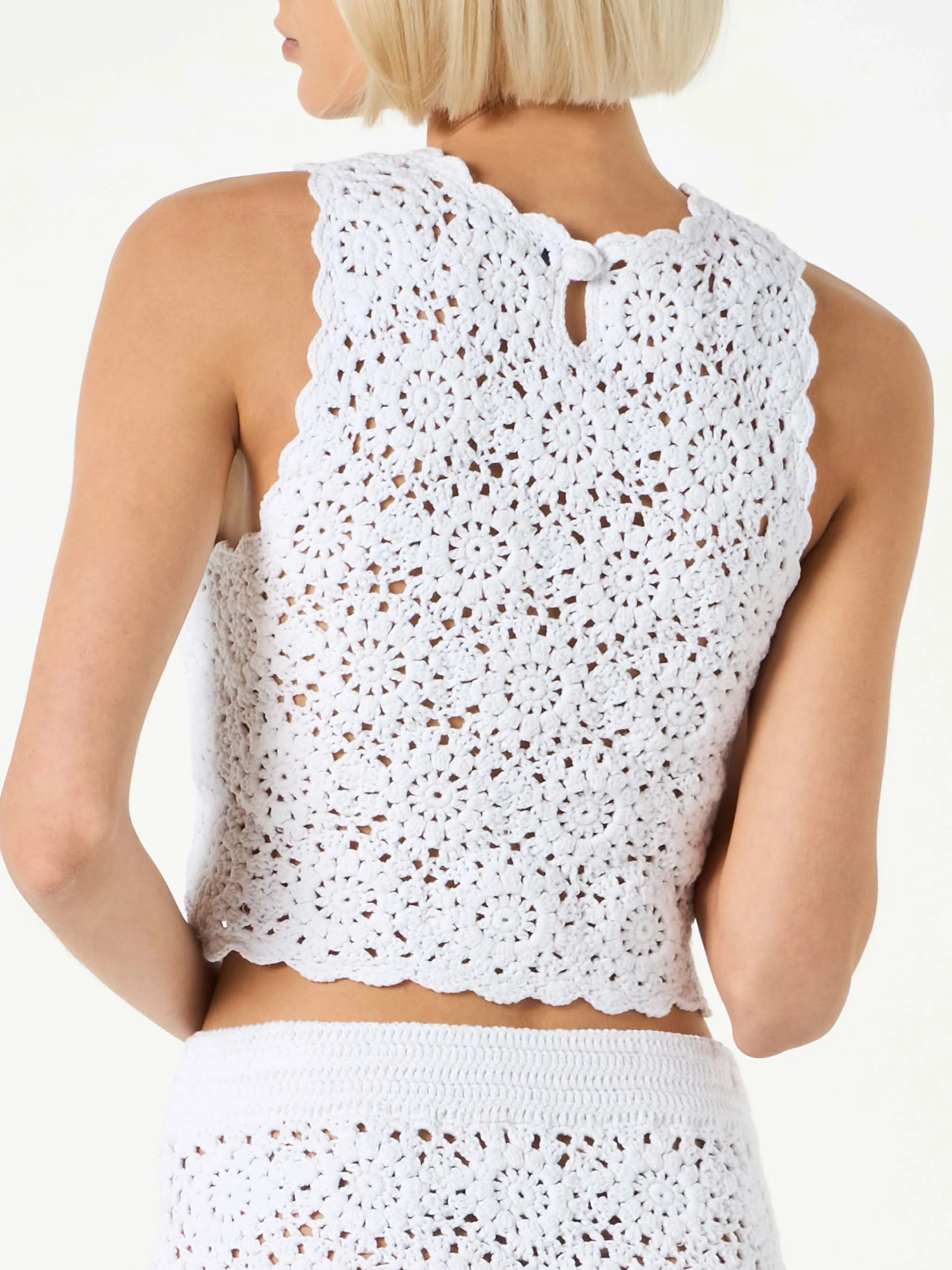 Top da donna all'uncinetto all'americana