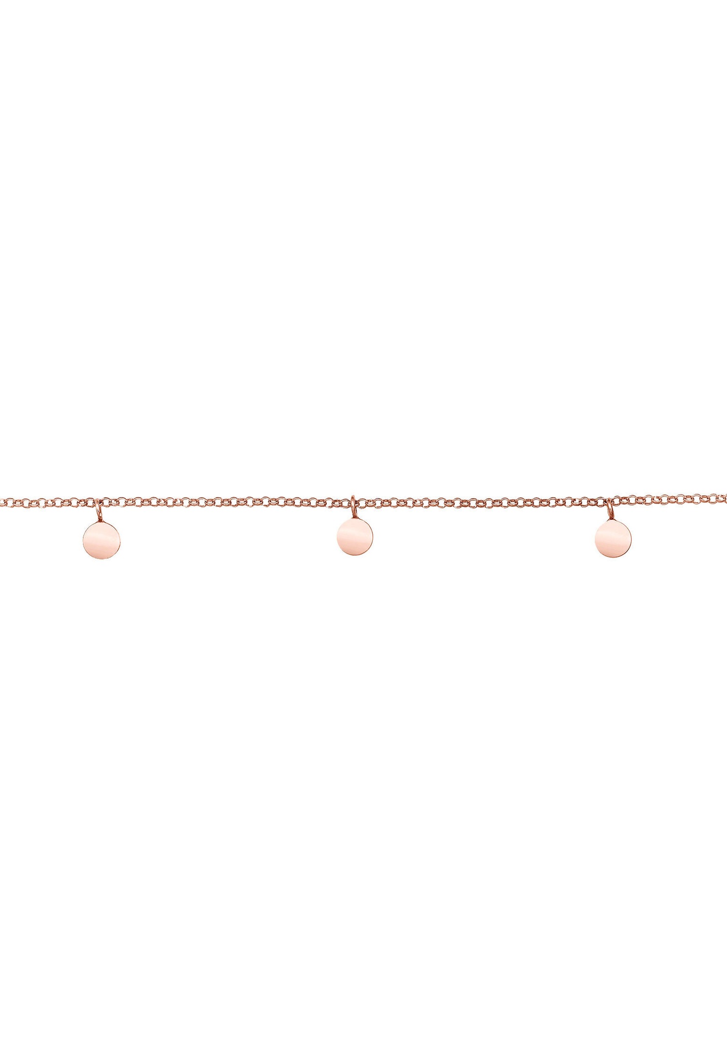Elli Pendentif femme choker plaquette style boho en argent 925 sterling