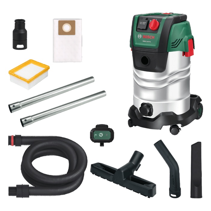 BOSCH Universal Vacuum Cleaner - PAS 30-240PRS - 1300W - 67 l/s - 30L Tank - 240 mbar