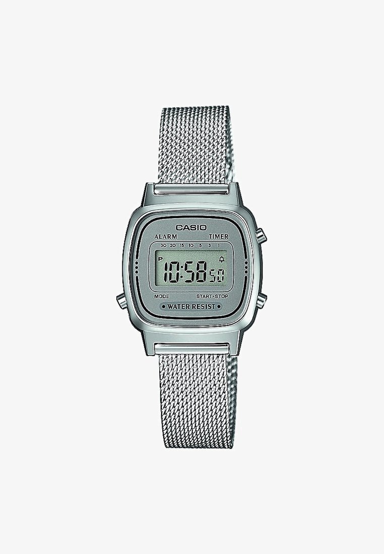 Digitální hodinky Casio - stříbrné barvy