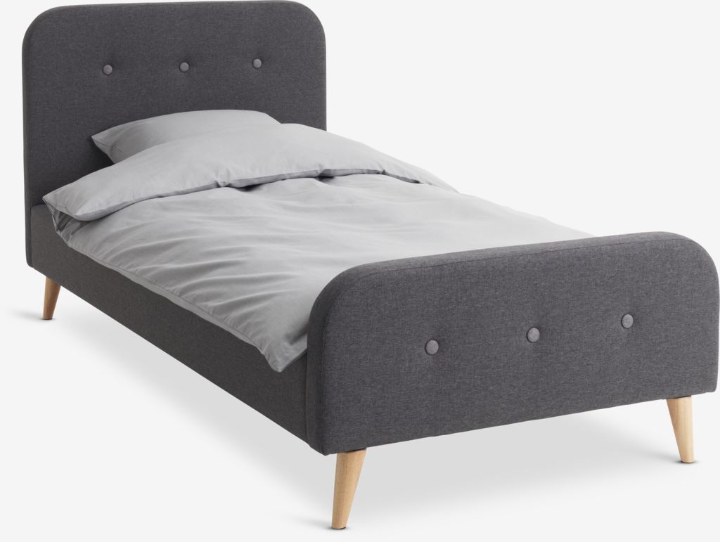 KONGSBERG Rám postele KONGSBERG 90x200cm sivá látka