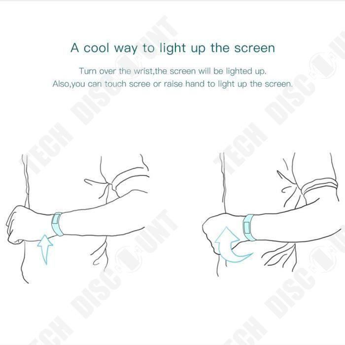 Connected Bracelet - TD® - I5 Plus - 0.91-inch OLED Screen - Multisport - Message Notifications