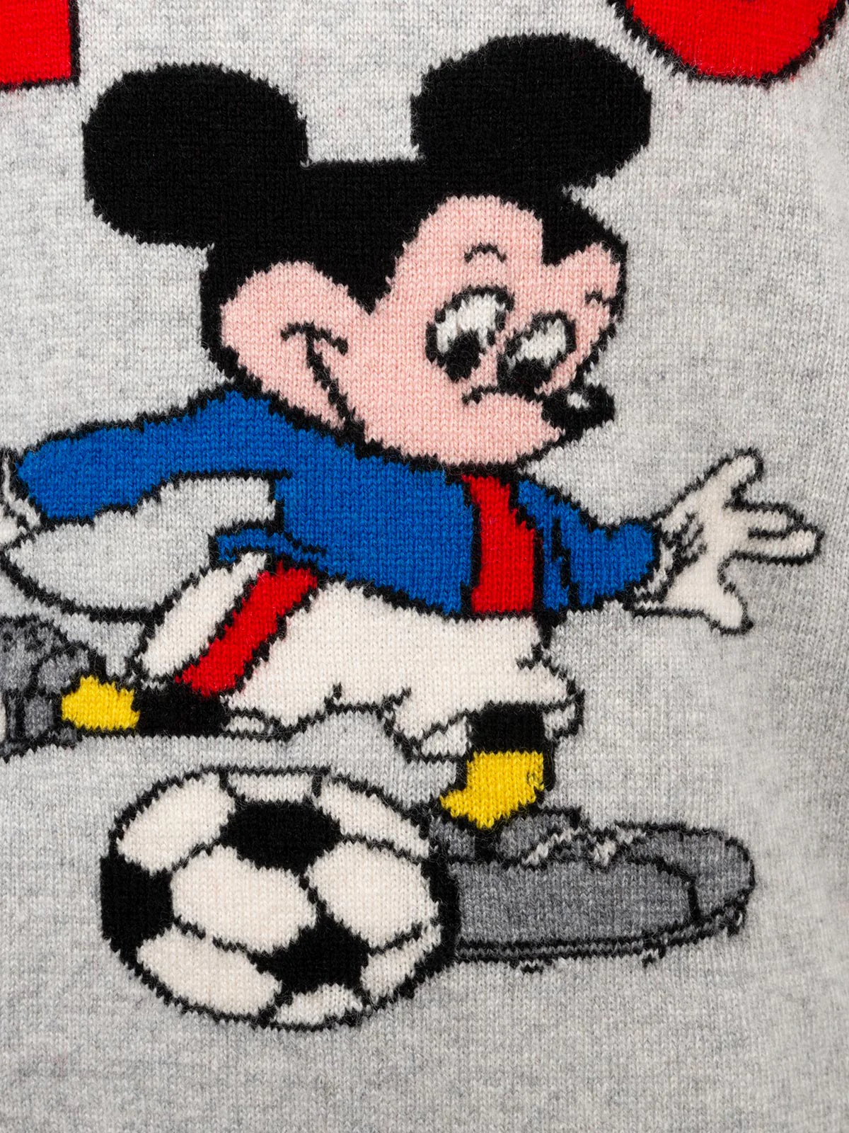 Grijze trui met ronde hals en Mickey Mouse-print voor jongens van Douglas |