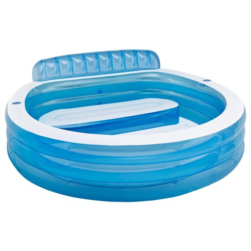  Piscine gonflable Intex avec chaise longue 229 x 218 x 79 cm - 590 L