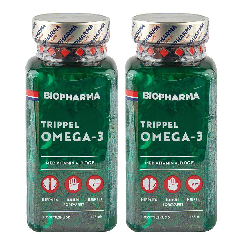 Biopharma Triple Omega-3, lot de 2