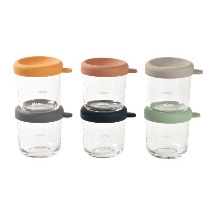 BEABA Coffret 6 portions verre 250ml Sunrise