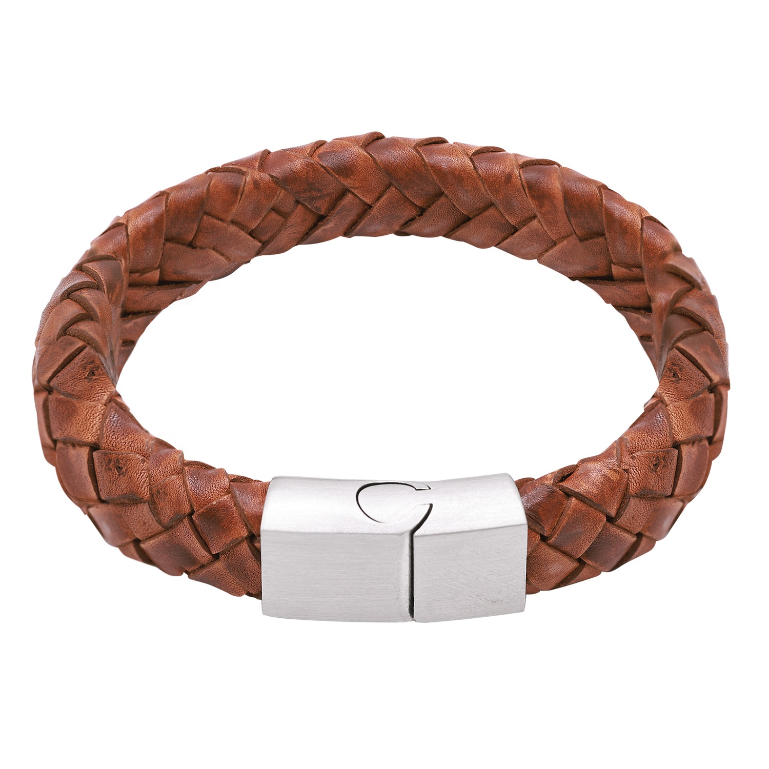 Heideman Bracelet en cuir Enno marron