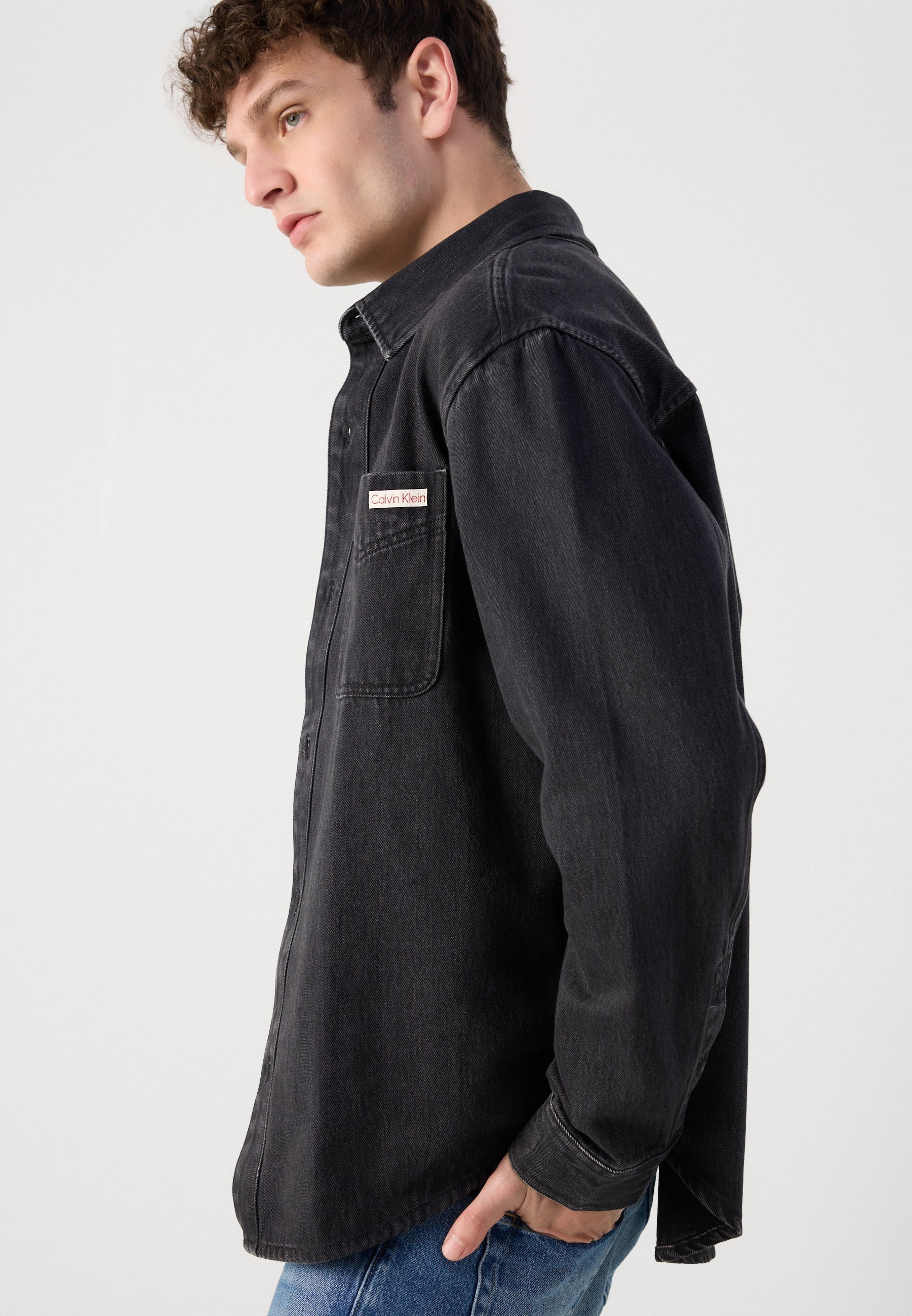Calvin Klein Jeans CLASSIC OVERSHIRT - Camicia - nera