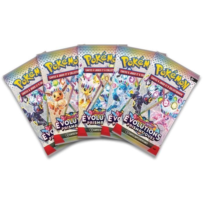 Pokémon : Écarlate et Violet - Évolutions Prismatique Portfolio (A4-9 pochettes) + 5 boosters