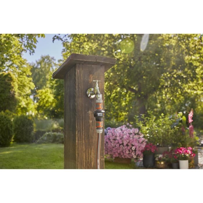 GARDENA AquaCount watermeter - Met 4 standen - Draaibaar display - Werkt op batterijen - Vorst- en UV-bestendig (18350-20)