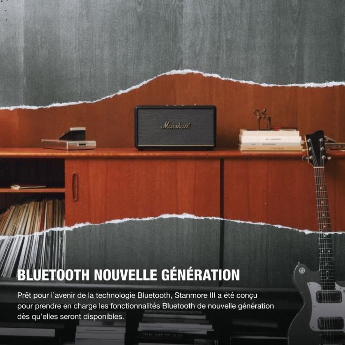 Enceinte sans fil Bluetooth Marshall Stanmore III Noir
