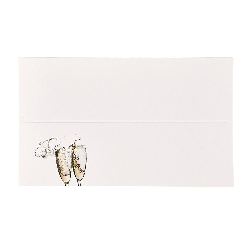 Cartes de table, 10 bouteilles de champagne