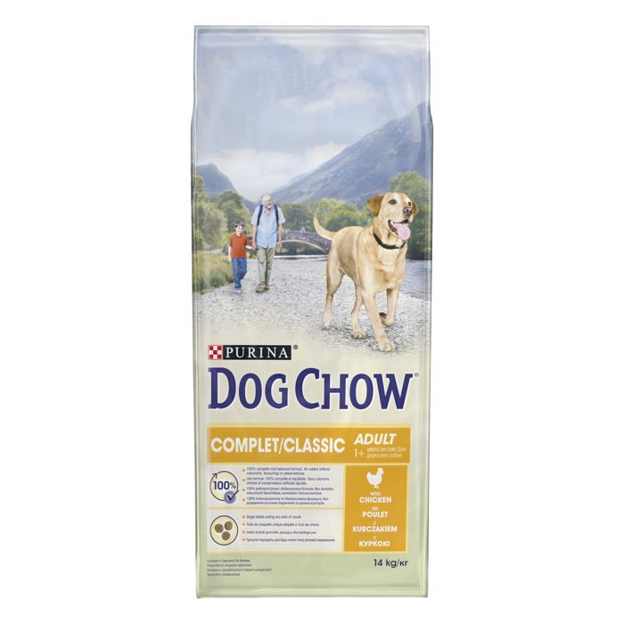 DOG CHOW Complete/Classic Hondenvoer met Kip - 14 KG - Hondenvoer voor Volwassen Honden
