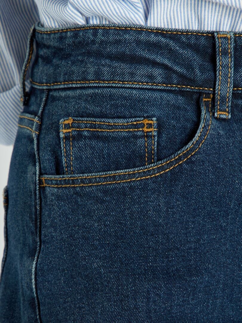 Zeer hoge taille mom jeans - maat S32 - blauw