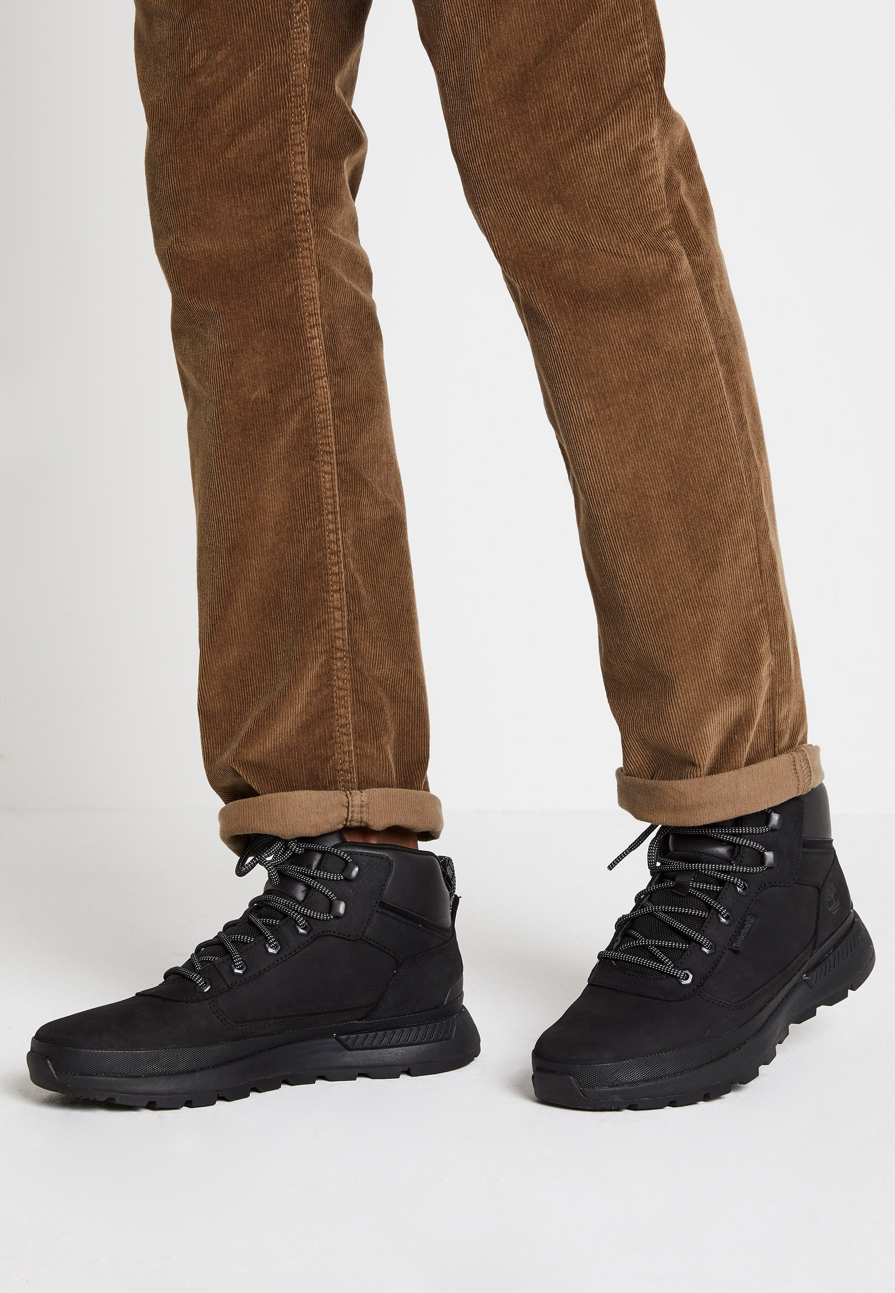 Timberland FIELD TREKKER - Enkellaarsjes met vetersluiting - zwart