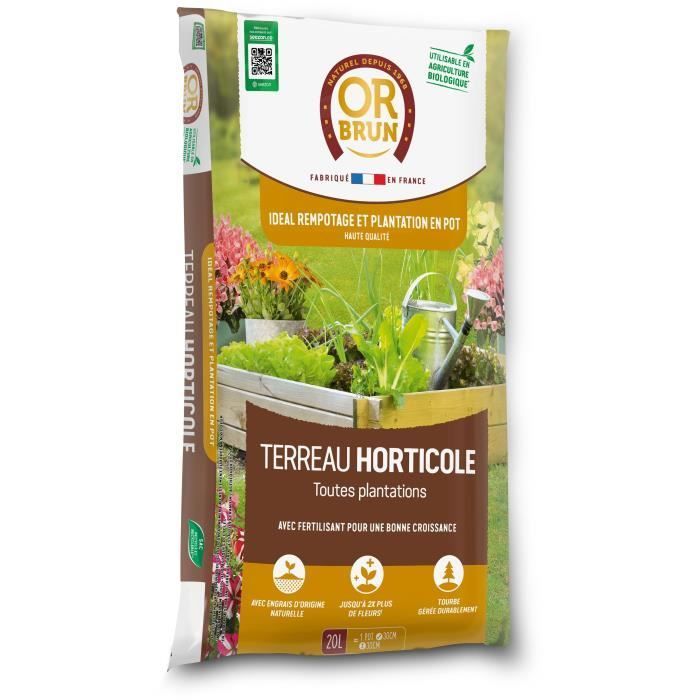 Horticultural potting soil - OR BRUN - OBRTHOR20N - 20 L