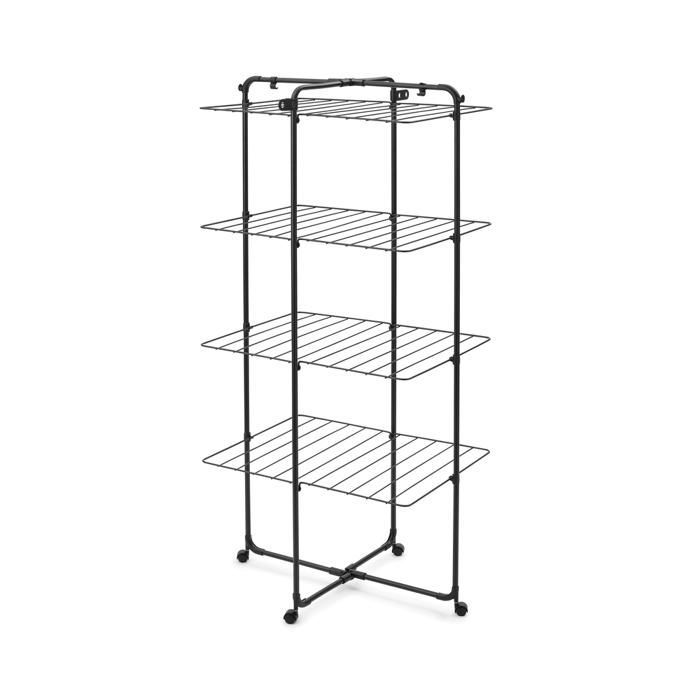 Secador de torre Brabantia HangOn, 30 metros - Negro mate