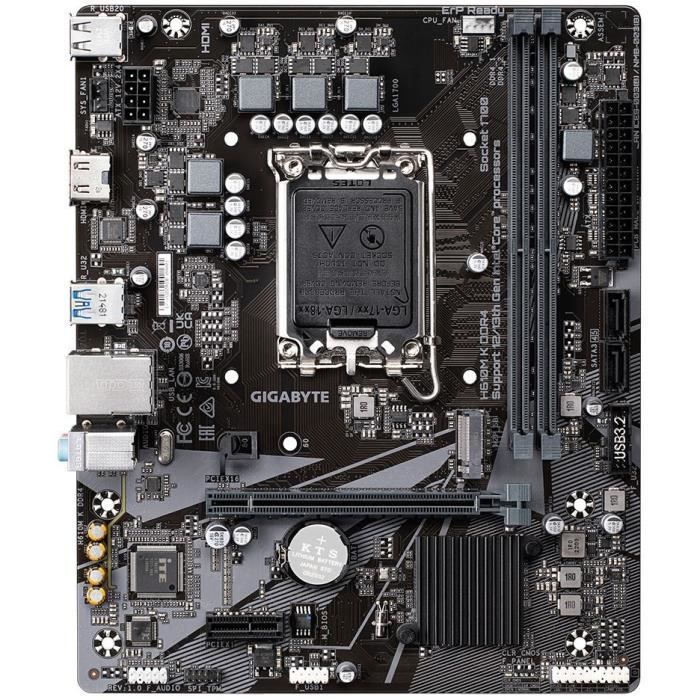 Carte mère - GIGABYTE - H610M K DDR4