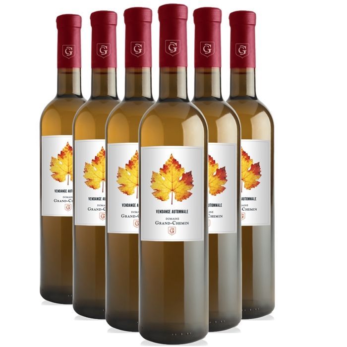 Domaine Grand-Chemin Pays d'Oc Vendange Automnale 2023 - Vin Blanc du Languedoc - Roussillon (6x50cl) HVE