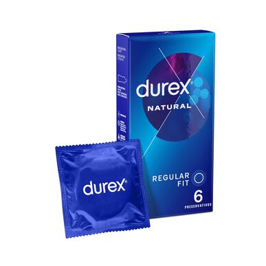 Durex Natural Plus -kondomi 6 kpl 6 kpl