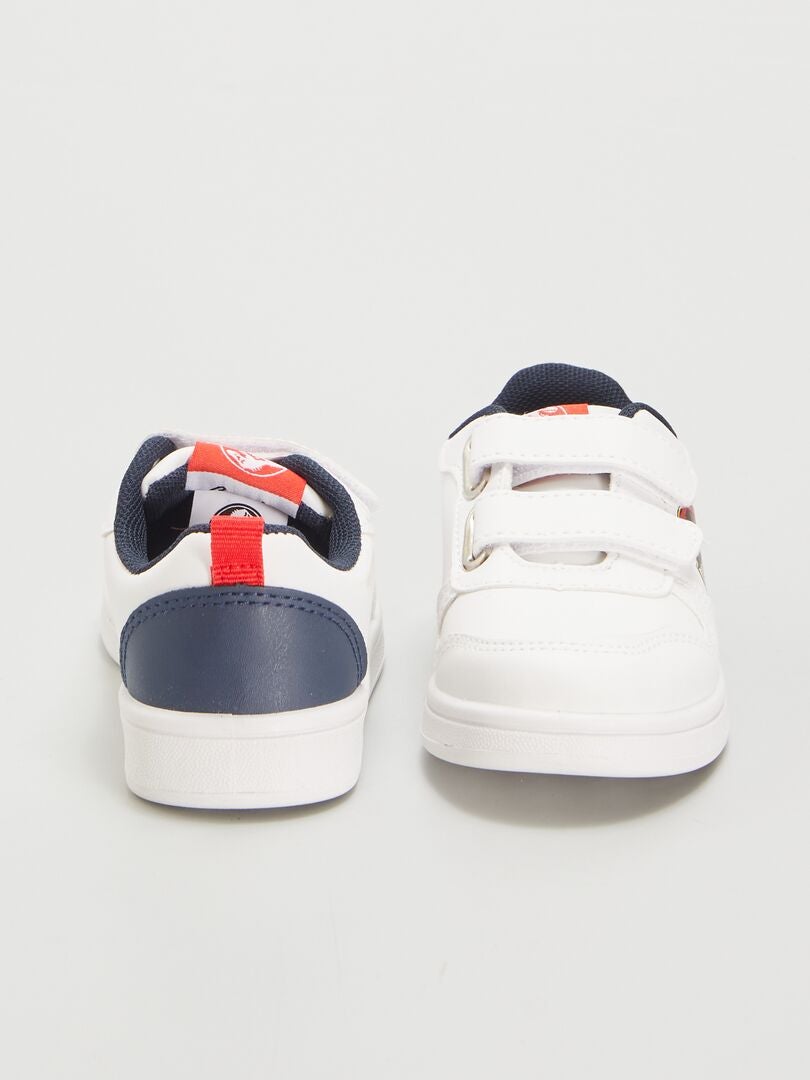 'Jurassic Park' sneakers met klittenbandsluiting - WIT