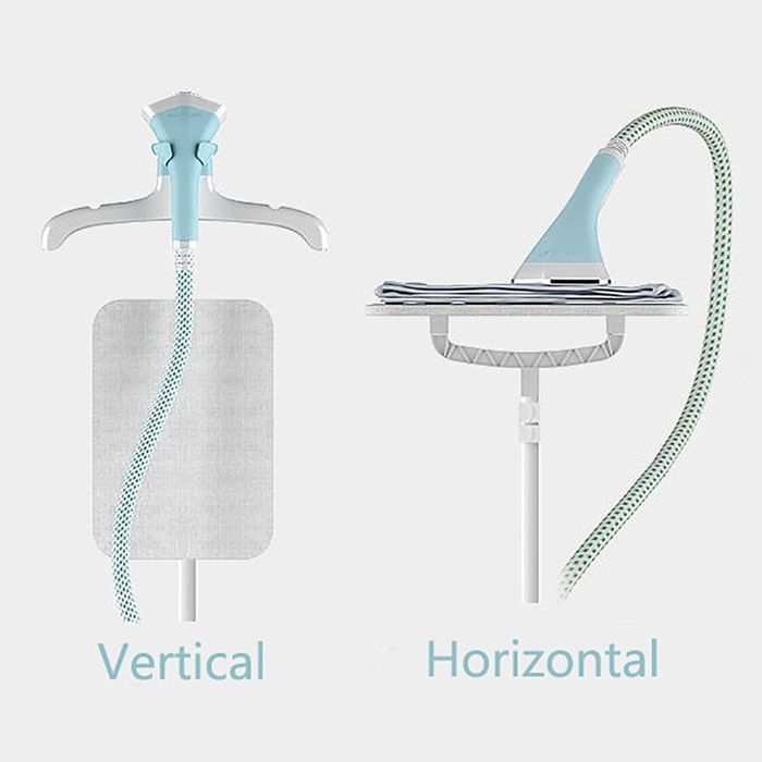 Professionele verticale kledingstomer van 1800 W - Draagbare 2-in-1 stomer met waterreservoir van 1,6 liter - 2 stoomstanden - Stoomafgifte van 40 g/min - Wit