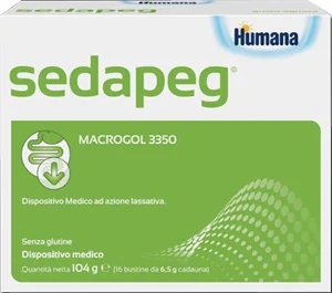 HUMANA SedaPeg Suplemento alimentar contra prisão de ventre para crianças 16 sachês Efeito laxativo